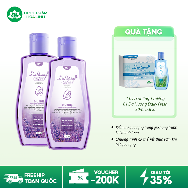 Dung dịch vệ sinh Dạ Hương Daily Fresh Dịu nhẹ