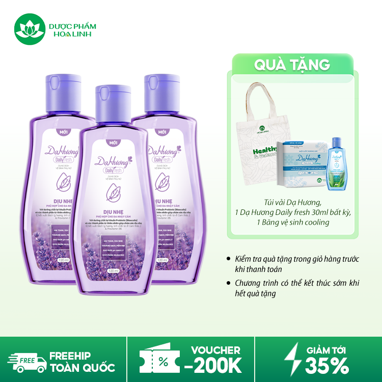 Dung dịch vệ sinh Dạ Hương Daily Fresh Dịu nhẹ