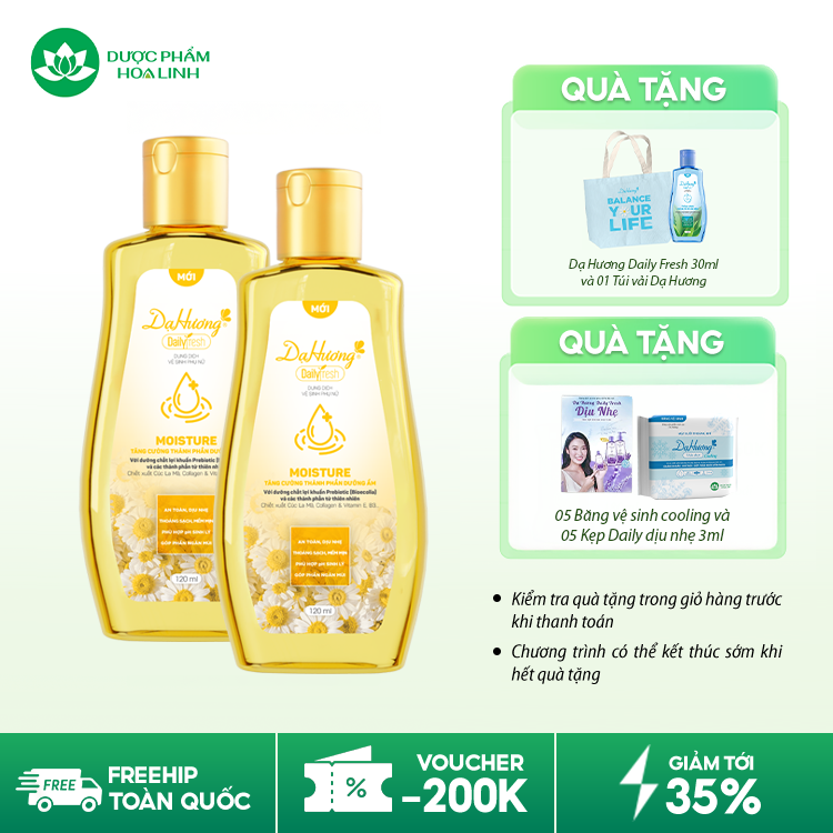 Dung Dịch Vệ Sinh Phụ Nữ Dạ Hương Daily Fresh Moisture