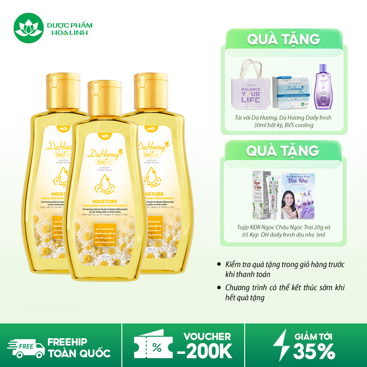 Dung Dịch Vệ Sinh Phụ Nữ Dạ Hương Daily Fresh Moisture