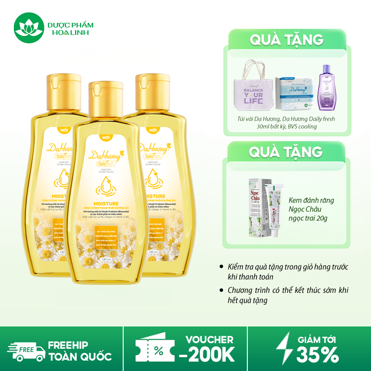 Dung Dịch Vệ Sinh Phụ Nữ Dạ Hương Daily Fresh Moisture
