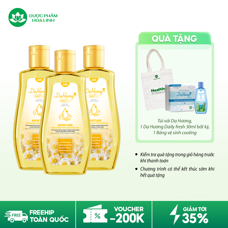 Dung Dịch Vệ Sinh Phụ Nữ Dạ Hương Daily Fresh Moisture