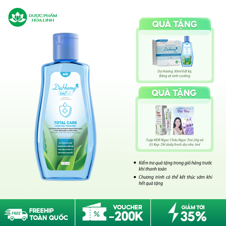 Dung Dịch Vệ Sinh Phụ Nữ Dạ Hương Daily Fresh Total Care