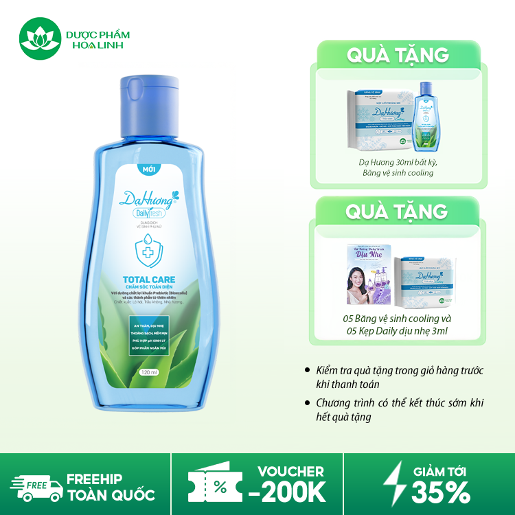 Dung Dịch Vệ Sinh Phụ Nữ Dạ Hương Daily Fresh Total Care