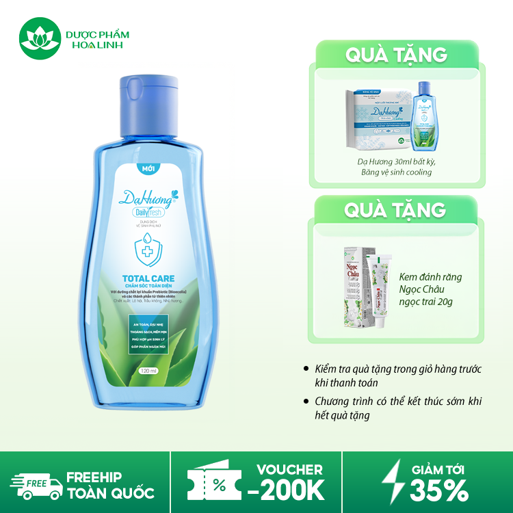 Dung Dịch Vệ Sinh Phụ Nữ Dạ Hương Daily Fresh Total Care