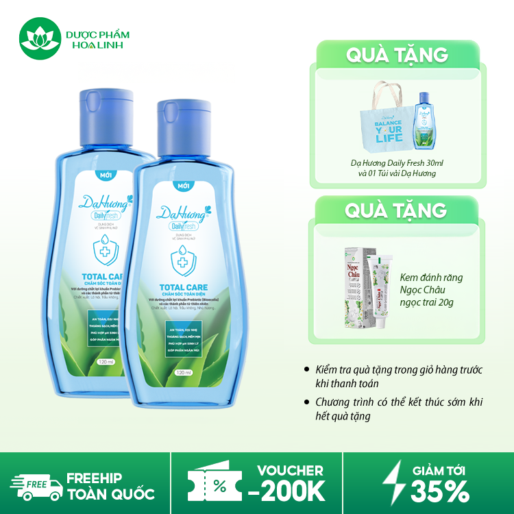 Dung Dịch Vệ Sinh Phụ Nữ Dạ Hương Daily Fresh Total Care