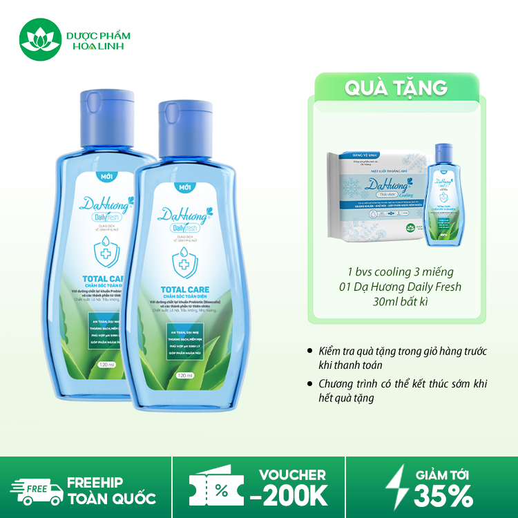 Dung Dịch Vệ Sinh Phụ Nữ Dạ Hương Daily Fresh Total Care