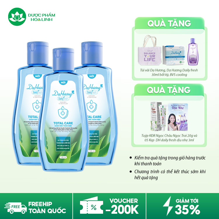 Dung Dịch Vệ Sinh Phụ Nữ Dạ Hương Daily Fresh Total Care