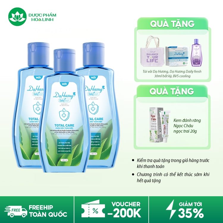 Dung Dịch Vệ Sinh Phụ Nữ Dạ Hương Daily Fresh Total Care