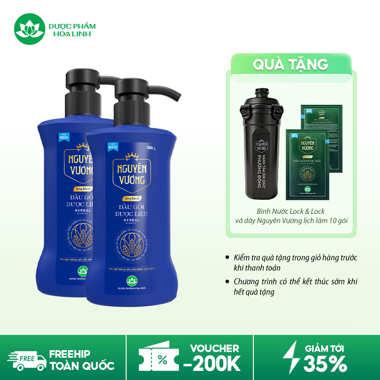 Dầu gội dược liệu Nguyên Vương Sảng khoái