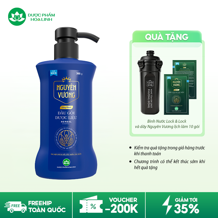 Dầu gội dược liệu Nguyên Vương Sảng khoái