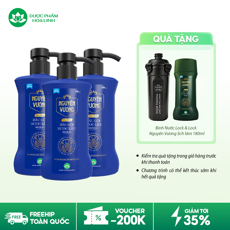 Dầu gội dược liệu Nguyên Vương Sảng khoái