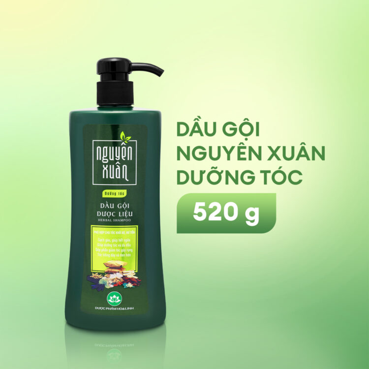 Dầu gội Nguyên Xuân xanh dưỡng tóc 520 gram