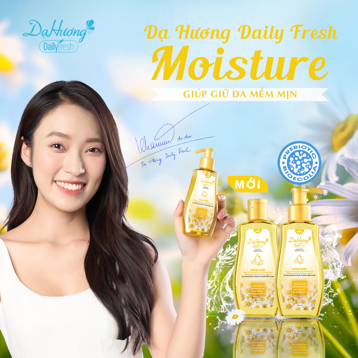 Đại sứ thương hiệu dung dịch vệ sinh Dạ Hương Daily Fresh Moisture