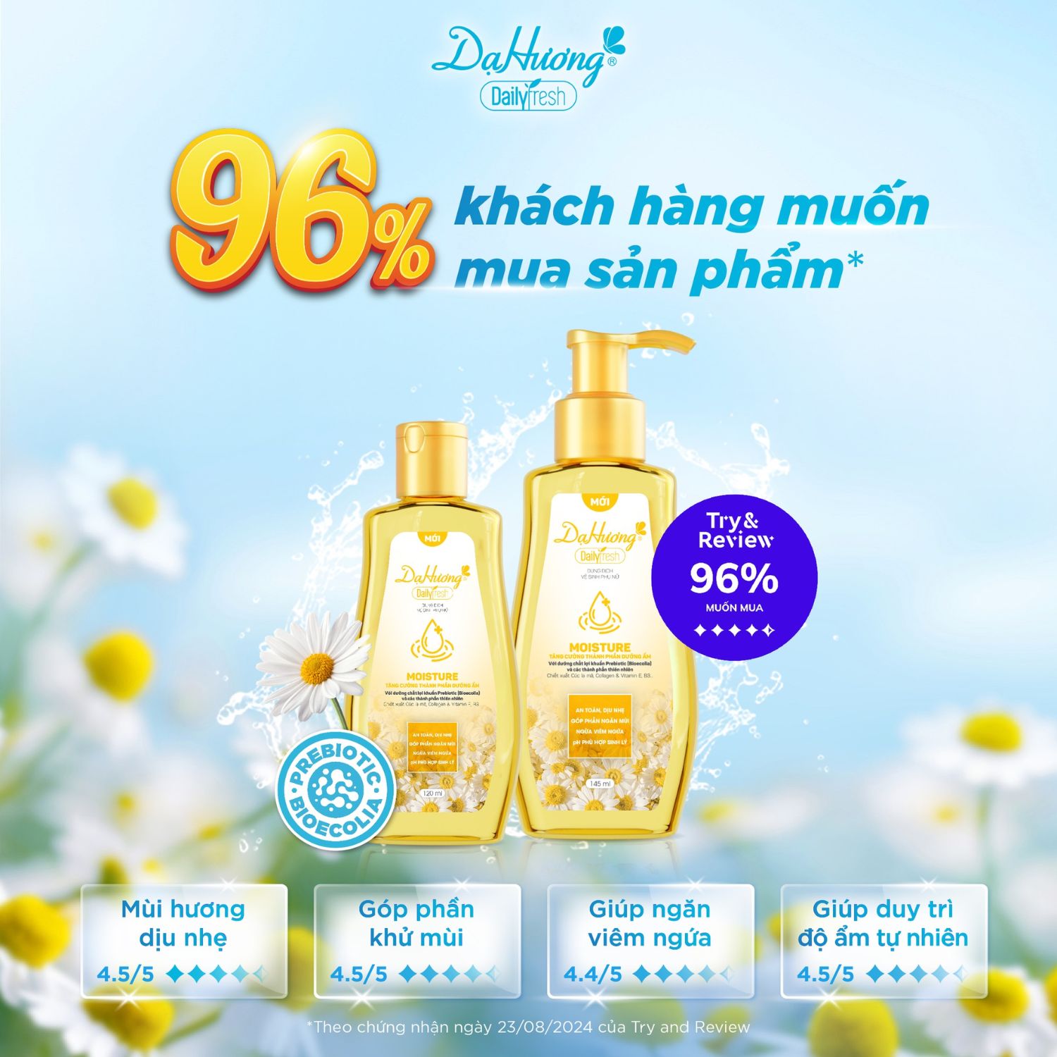 Đối tượng sử dụng dung dịch vệ sinh Dạ Hương Daily Fresh Moisture