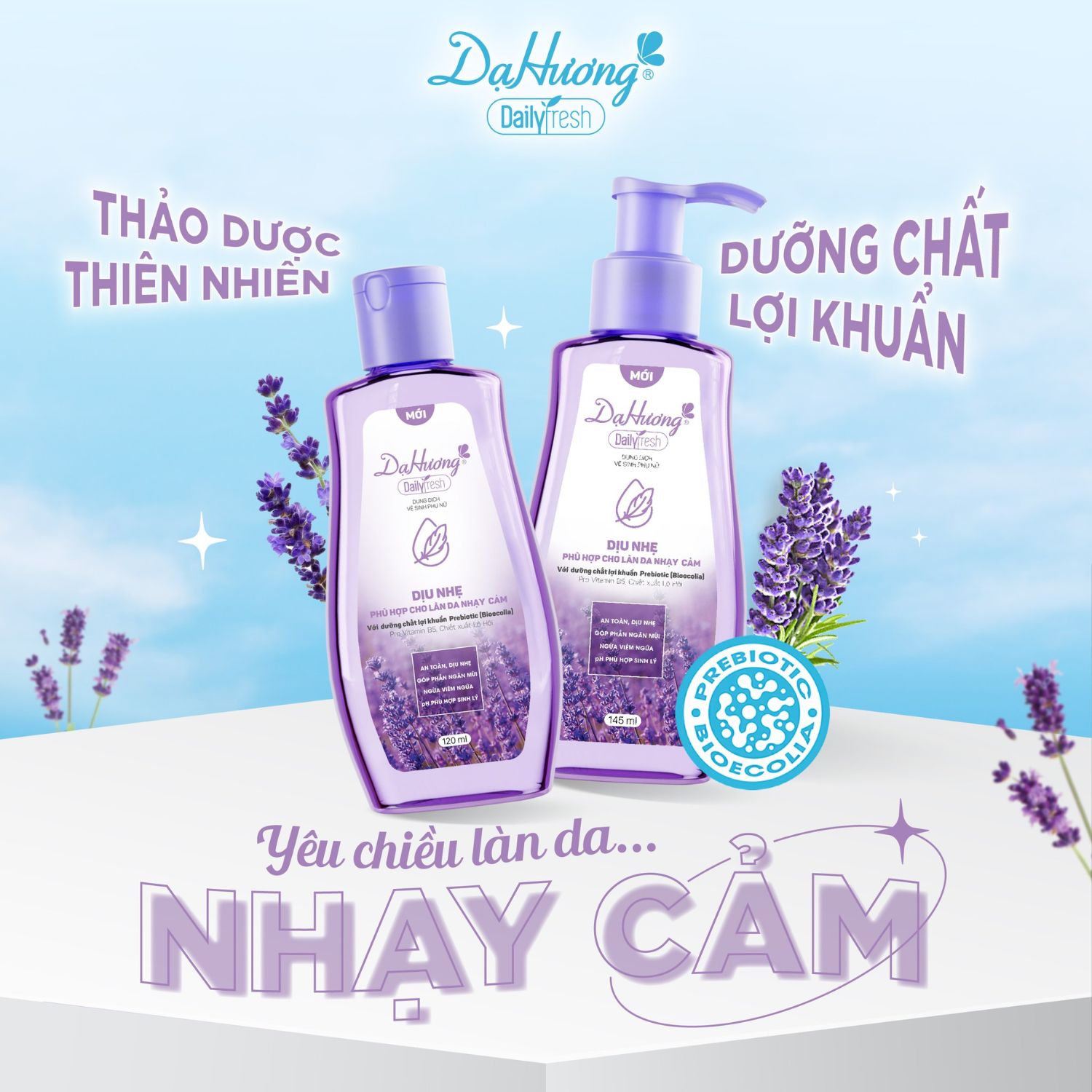 Công dụng dung dịch vệ sinh Dạ Hương Daily Fresh Sensitive