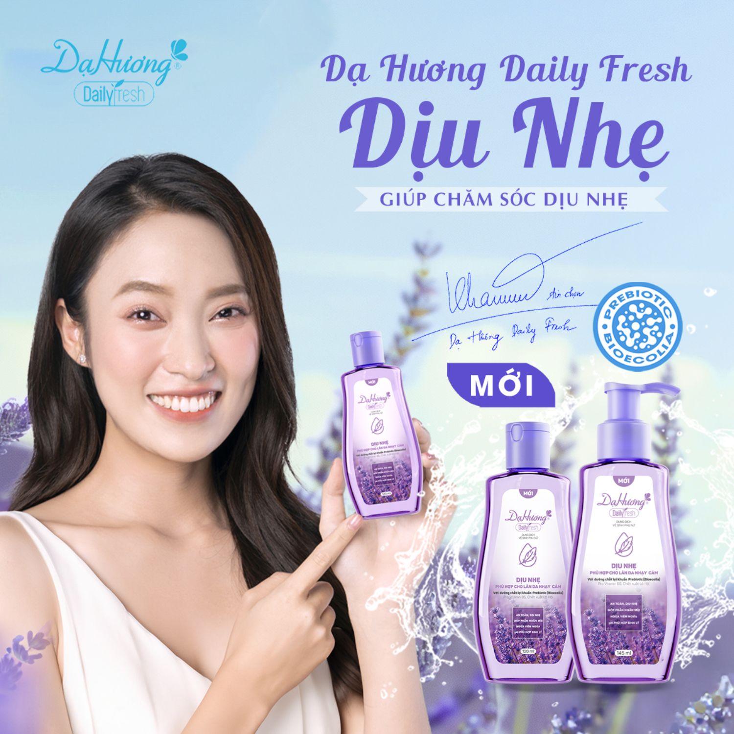 Đại sứ thương hiệu dung dịch vệ sinh Dạ Hương Daily Fresh Sensitive