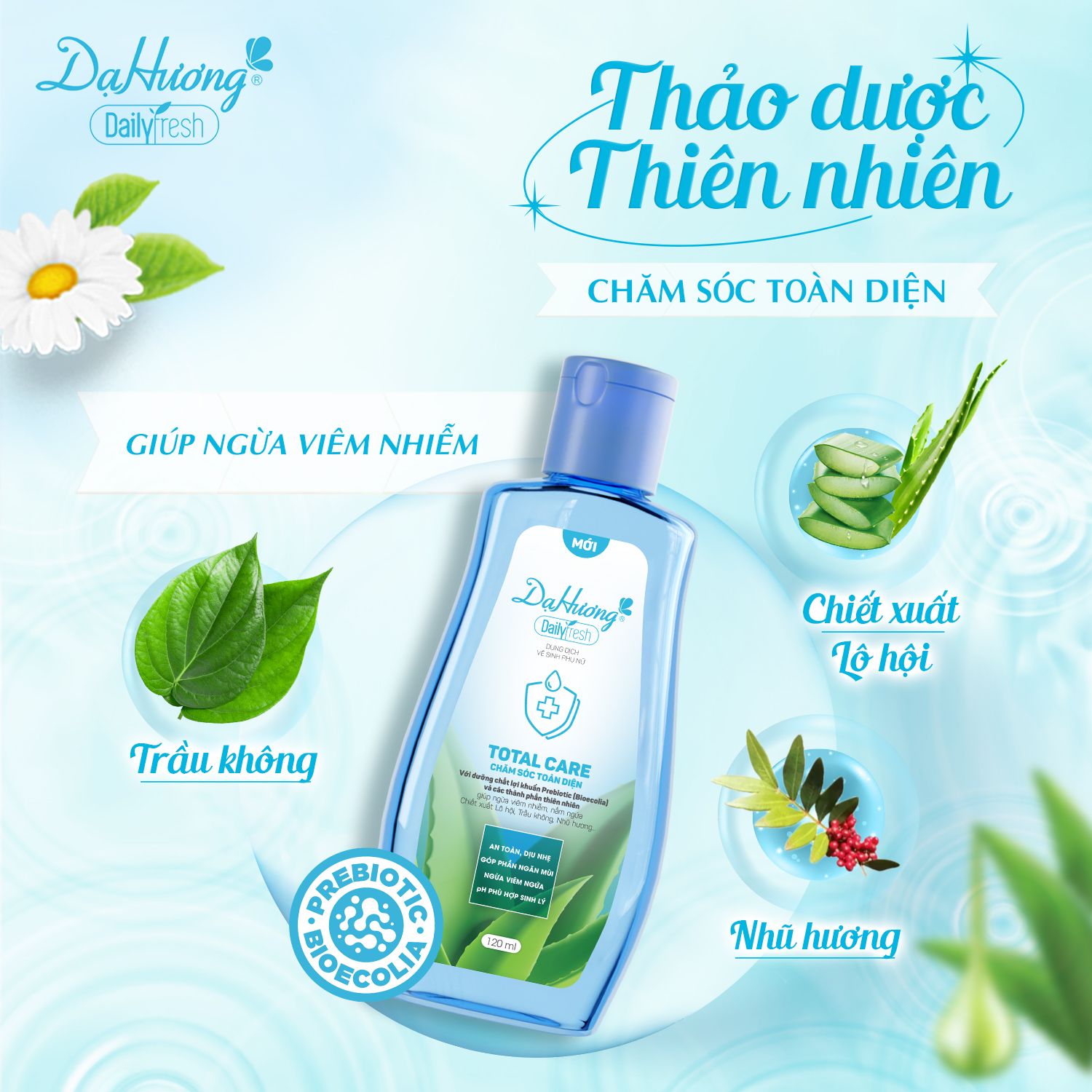 Thành phần dung dịch vệ sinh Dạ Hương Daily Fresh Total Care