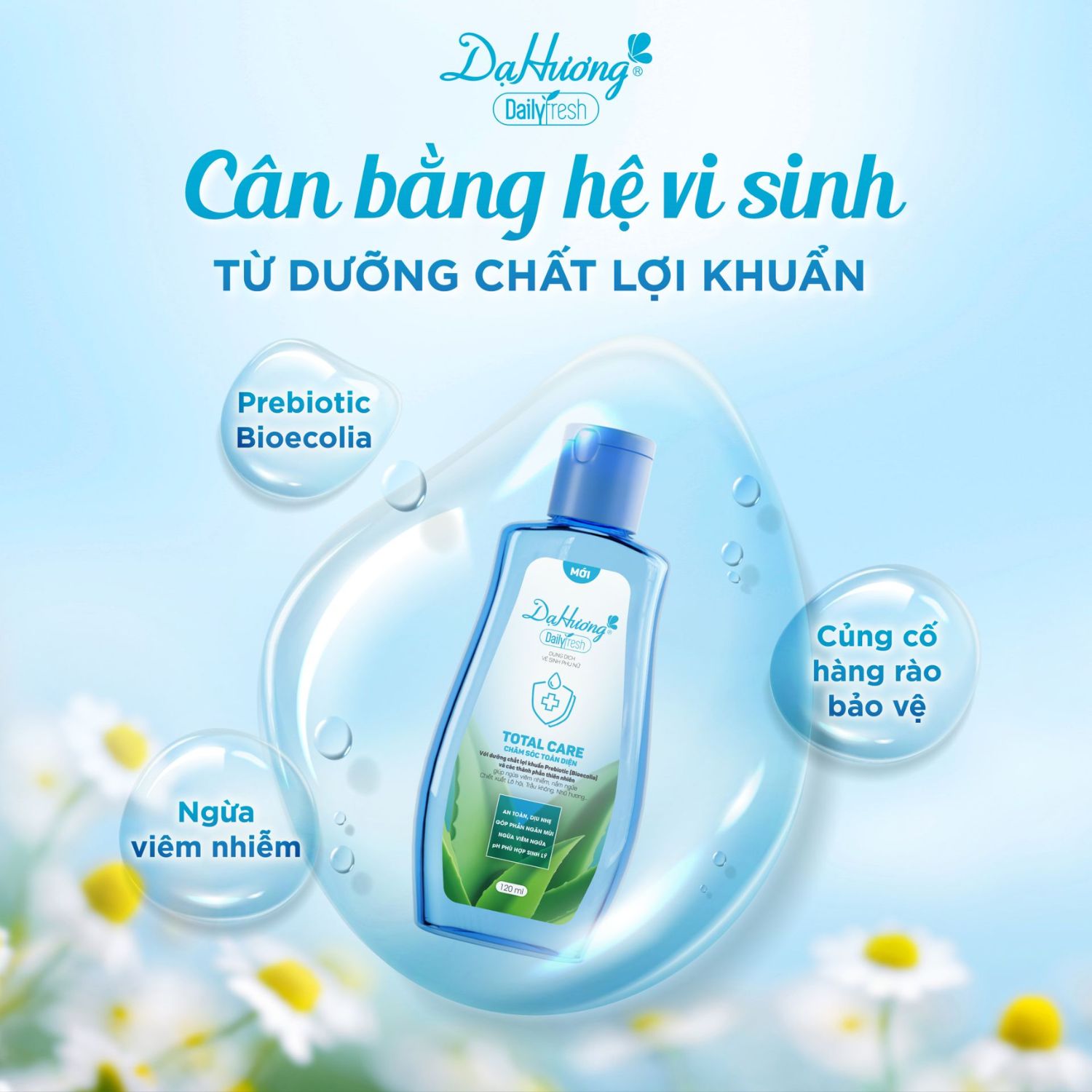 Công dụng dung dịch vệ sinh Dạ Hương Daily Fresh Total Care