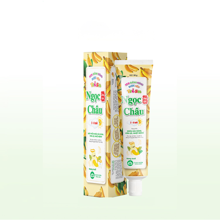 Kem đánh răng dược liệu Ngọc Châu Trẻ Em 2 – 6 tuổi Kem đánh răng dược liệu Ngọc Châu Trẻ Em 2 – 6 tuổi