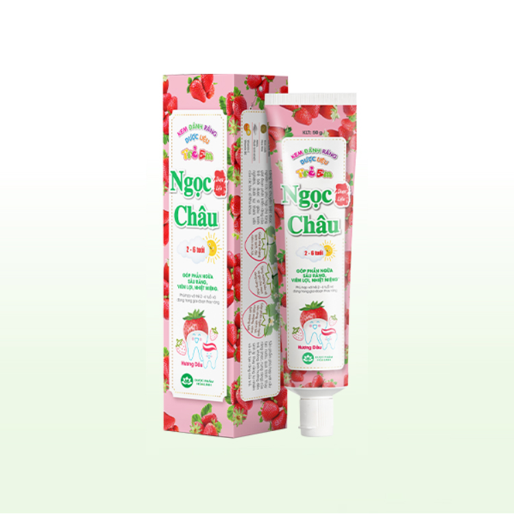 Kem đánh răng dược liệu Ngọc Châu Trẻ Em 2 – 6 tuổi Kem đánh răng dược liệu Ngọc Châu Trẻ Em 2 – 6 tuổi