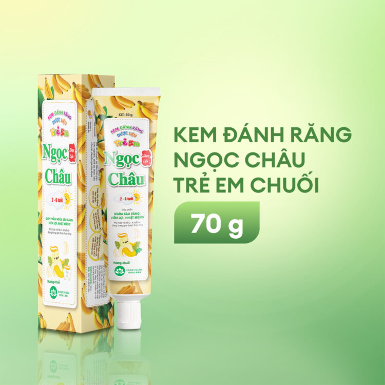 Kem Đánh Răng Ngọc Châu Trẻ Em 2-6 Tuổi