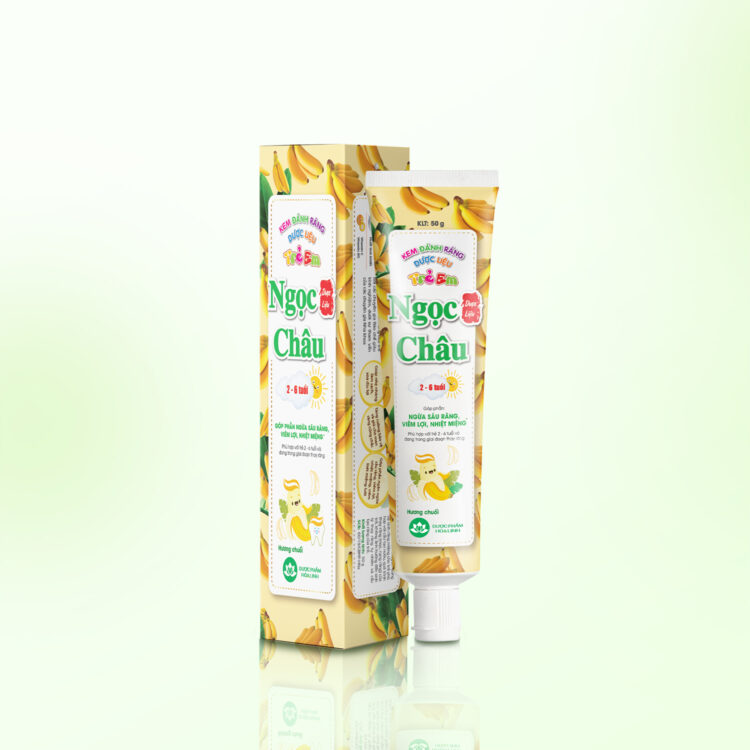 Kem Đánh Răng Dược Liệu Ngọc Châu Trẻ Em 2-6 Tuổi
