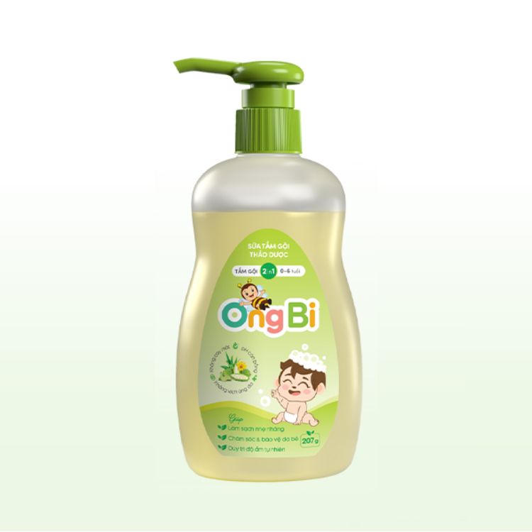 Sữa tắm gội thảo dược trẻ em Ongbi 200ml KM 20% thể tích Sữa tắm gội thảo dược trẻ em Ongbi 200ml KM 20% thể tích