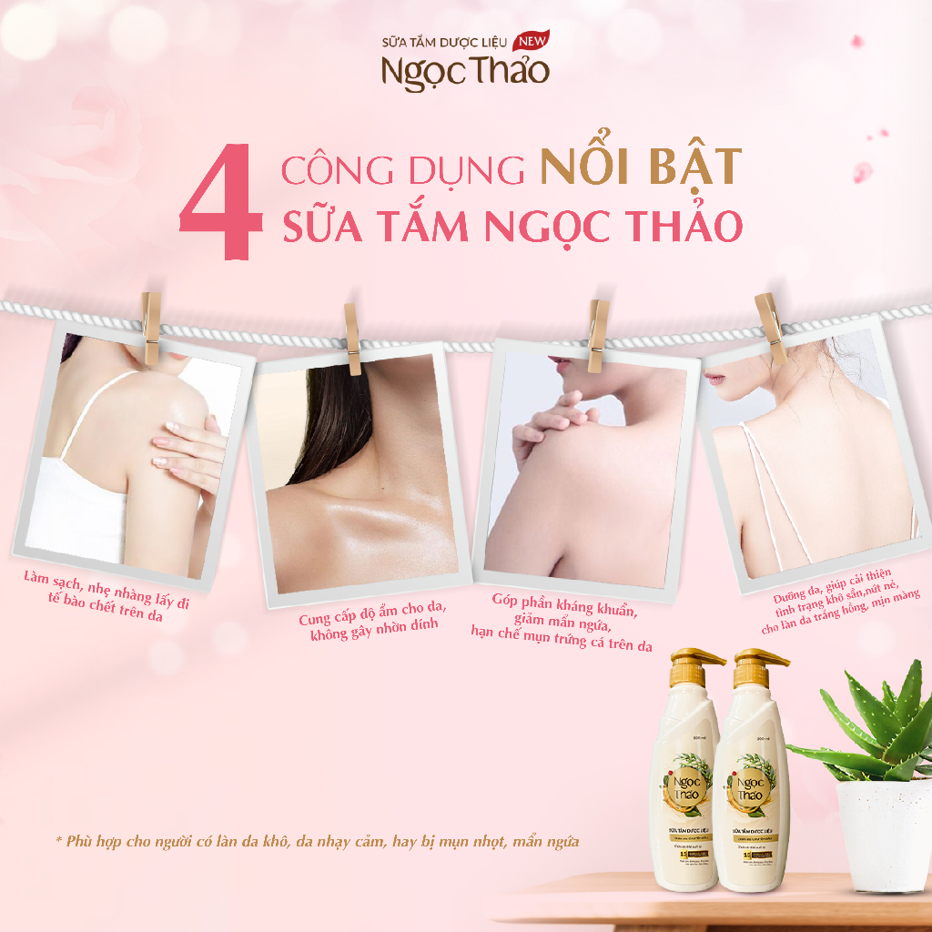 Công dụng sữa tắm Ngọc Thảo chuyên sâu