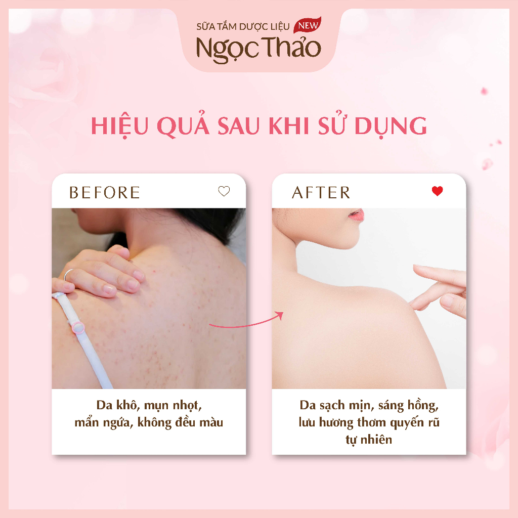 Hiệu quả sữa tắm Ngọc Thảo chuyên sâu