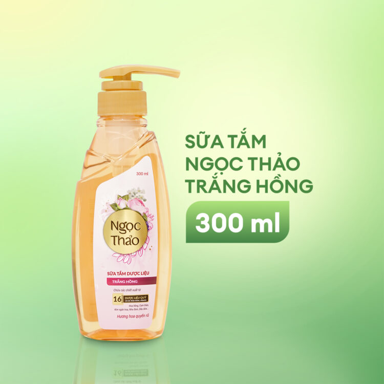 Sữa Tắm Ngọc Thảo Trắng Hồng