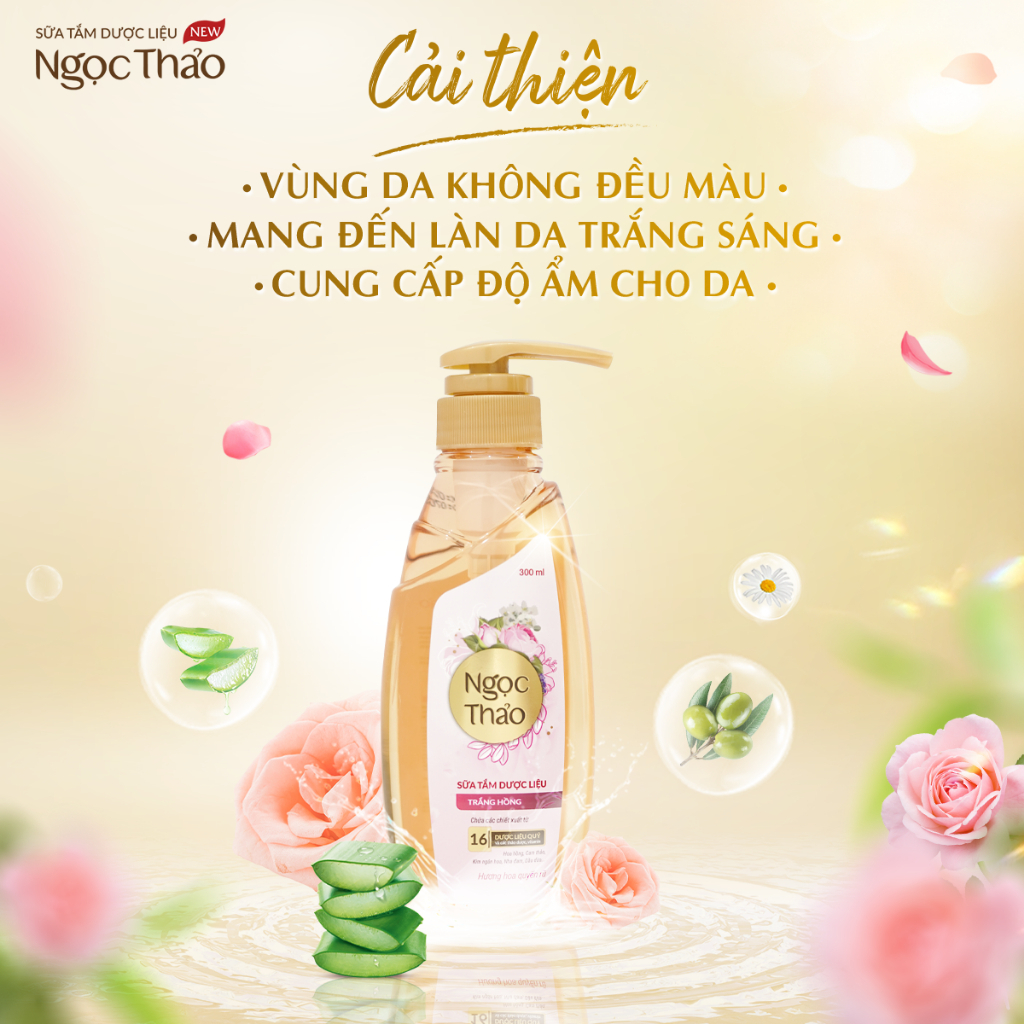 Hiệu quả sữa tắm Ngọc Thảo trắng hồng