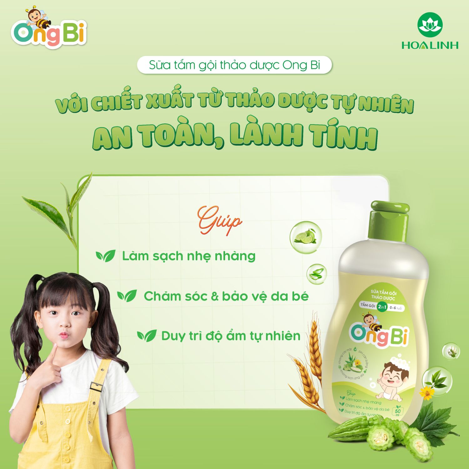 Công dụng sữa tắm ongbi