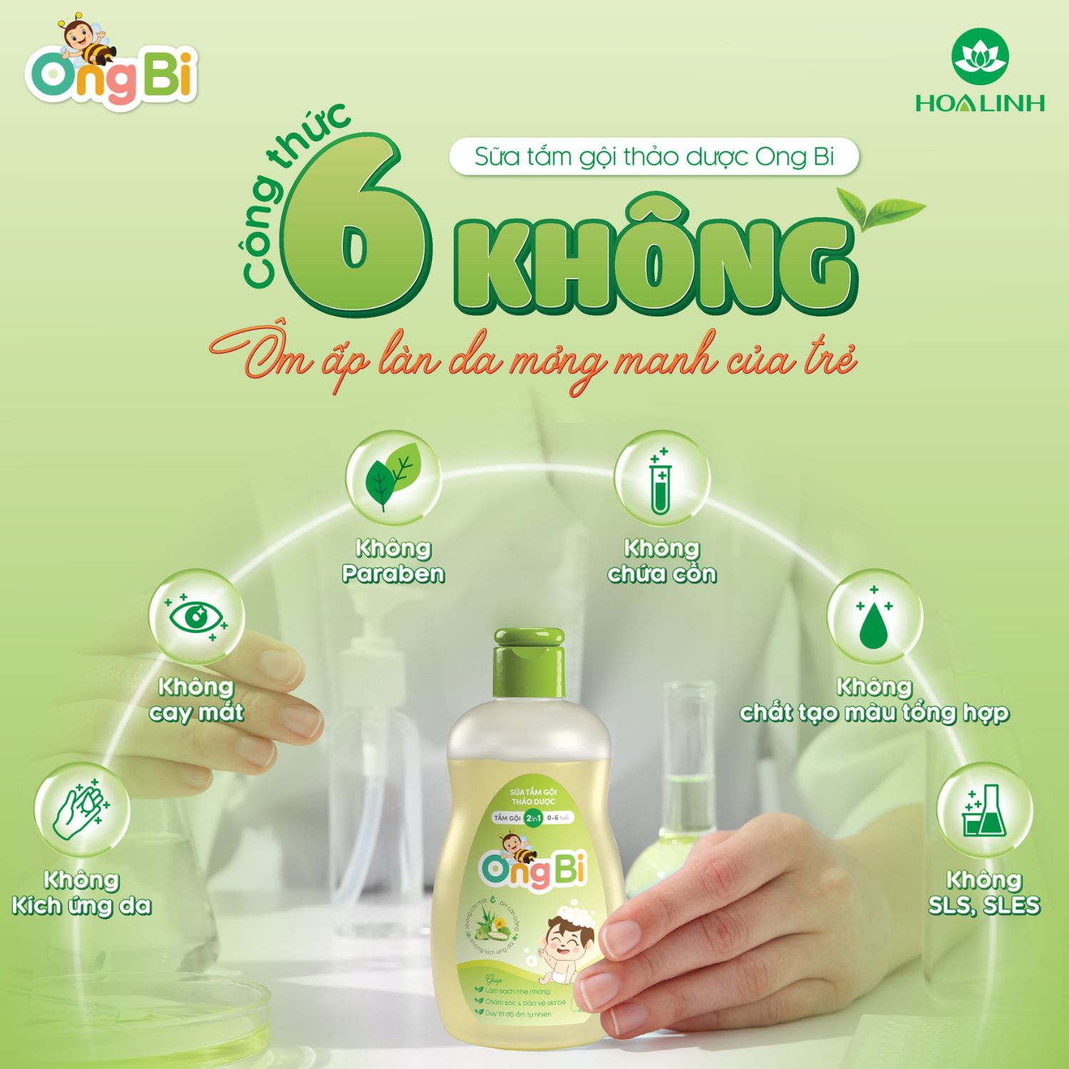 Công thức 6 không sữa tắm ongbi