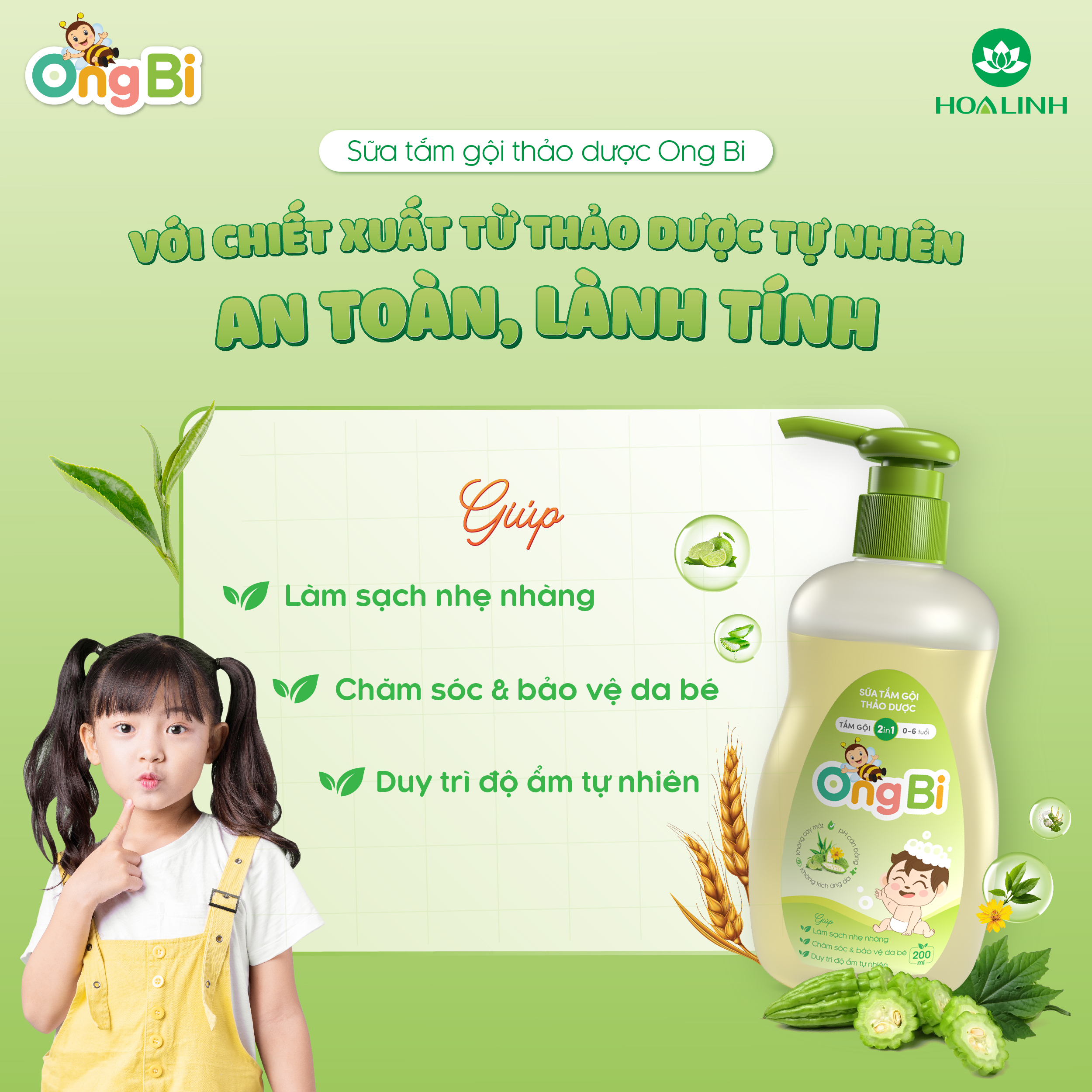 Công dụng sữa tắm ongbi