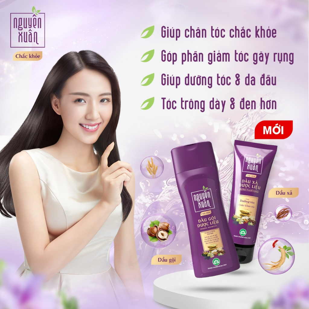 Công dụng dầu gội Nguyên Xuân chắc khỏe