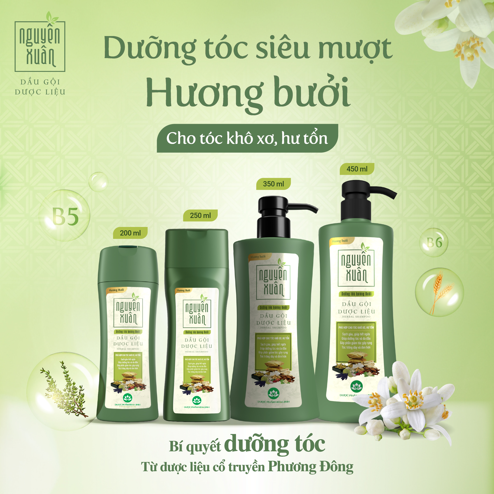 Đối tượng sử dụng dầu gội Nguyên Xuân hương bưởi
