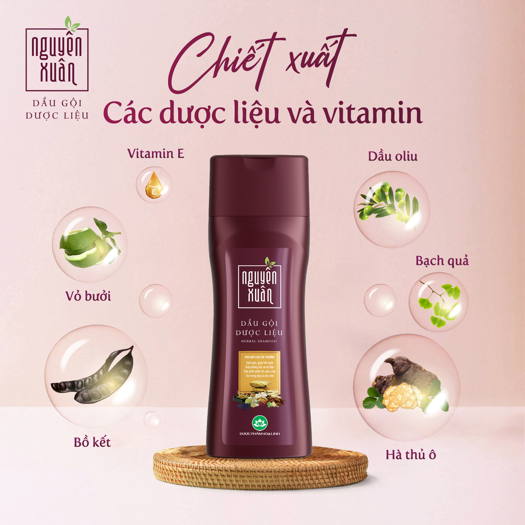 Thành phần dầu gội Nguyên Xuân nâu