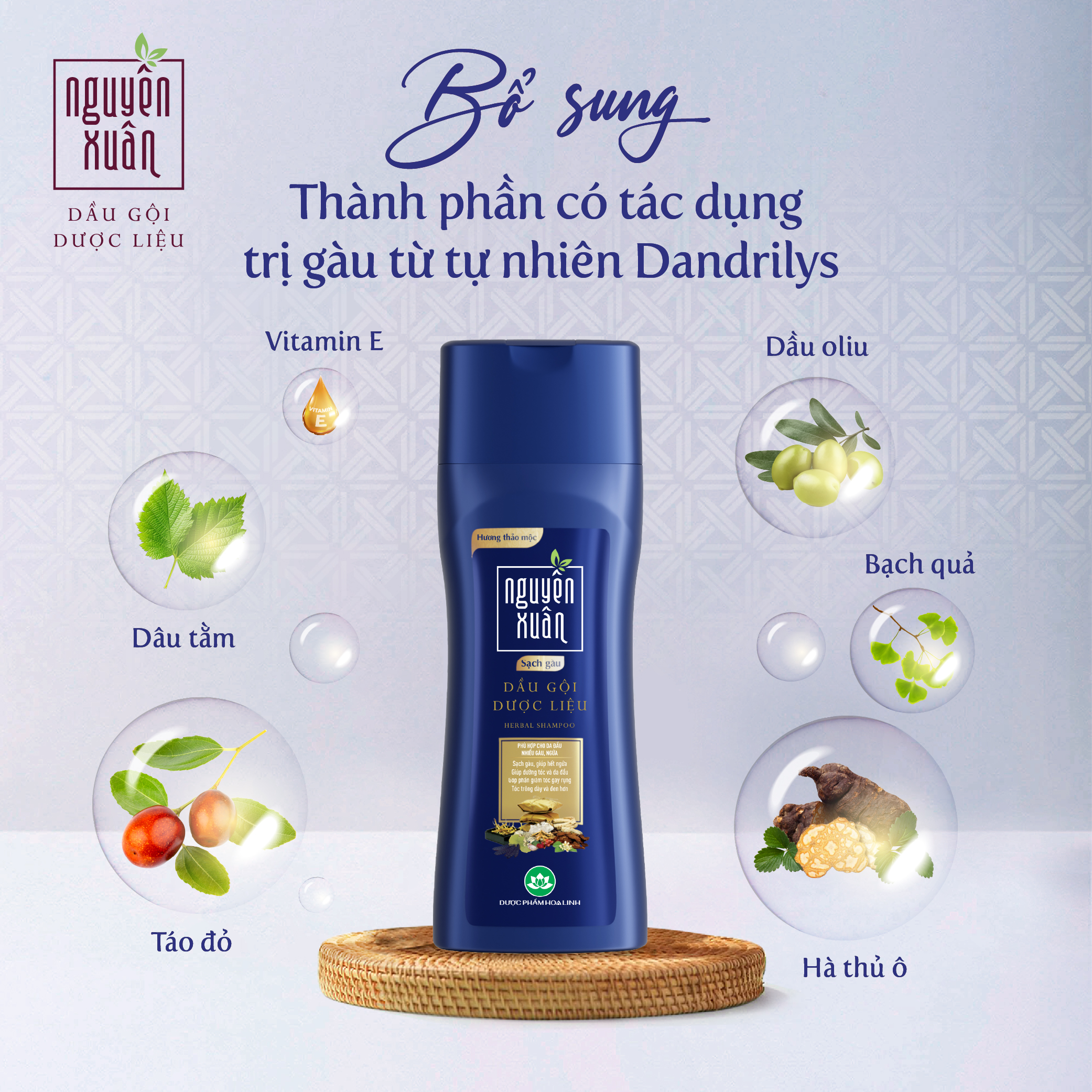 Thành phần dầu gội Nguyên Xuân sạch gàu