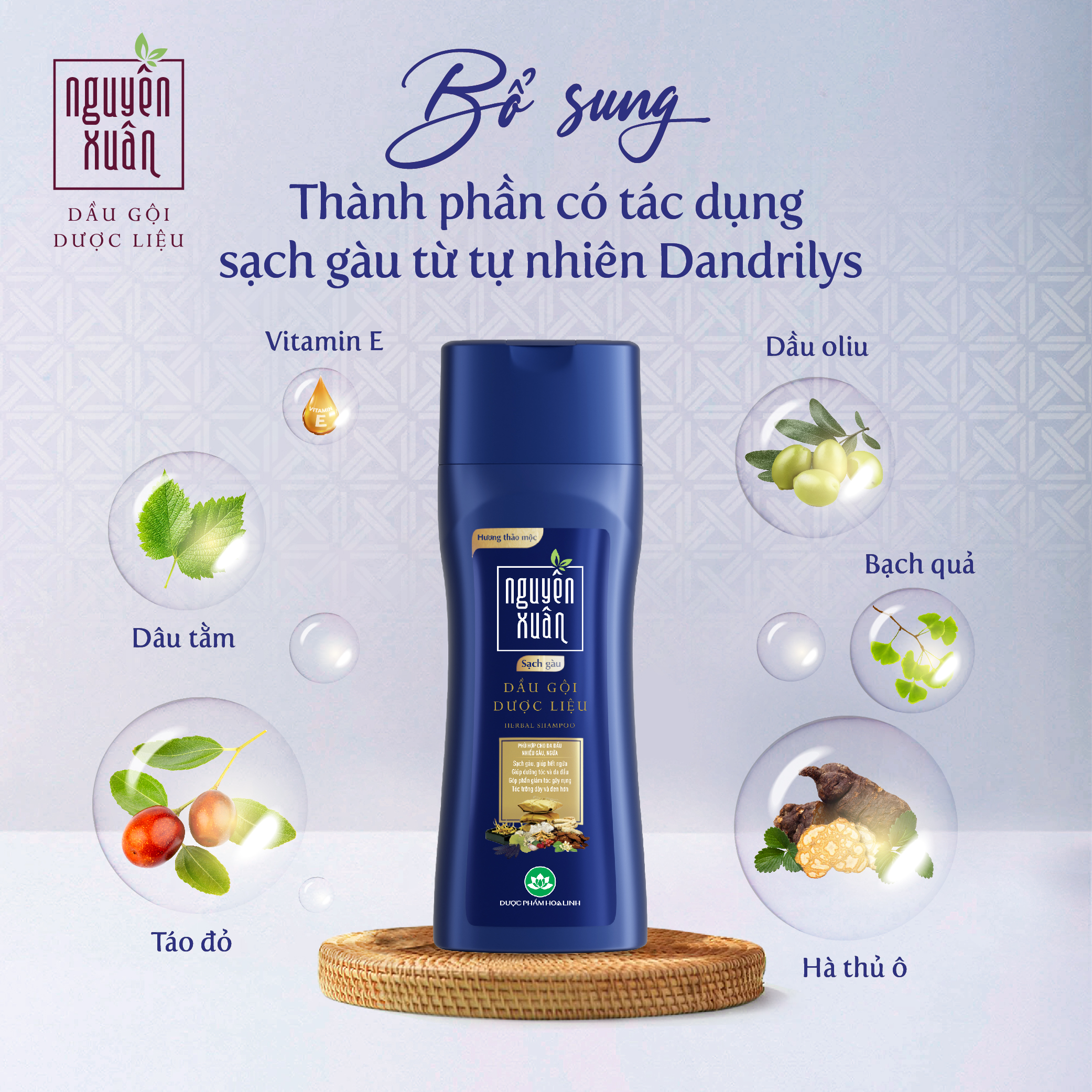 Thành phần dầu gội Nguyên Xuân sạch gàu