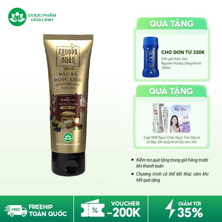 Dầu xả dược liệu Nguyên Xuân bồng bềnh