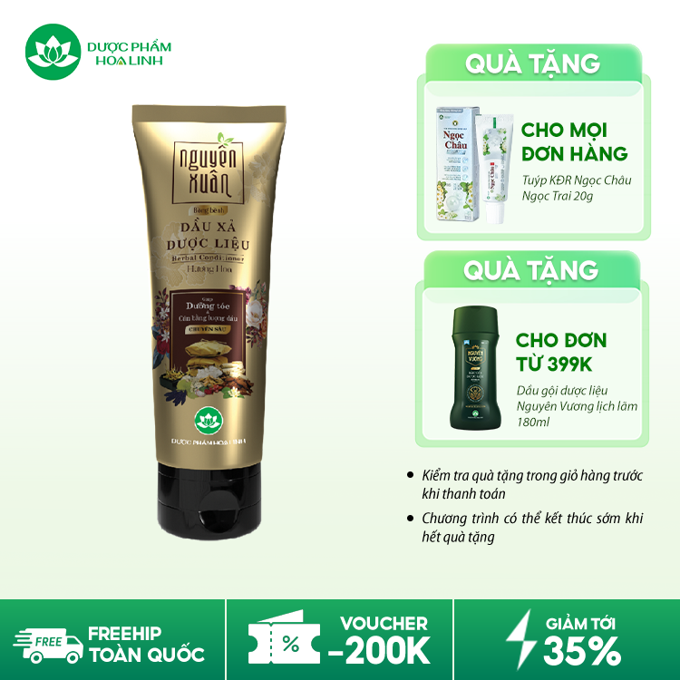 Dầu xả dược liệu Nguyên Xuân bồng bềnh