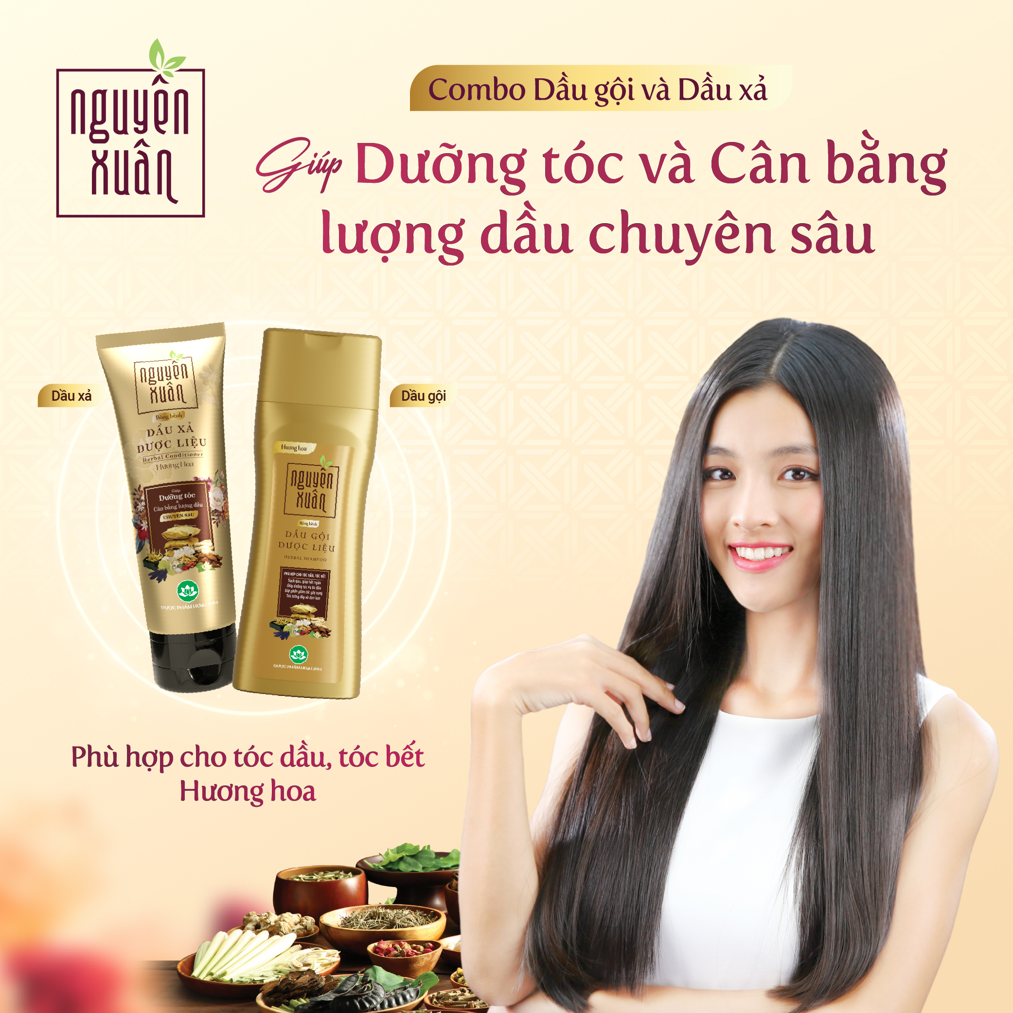 Công dụng dầu xả Nguyên Xuân bồng bềnh