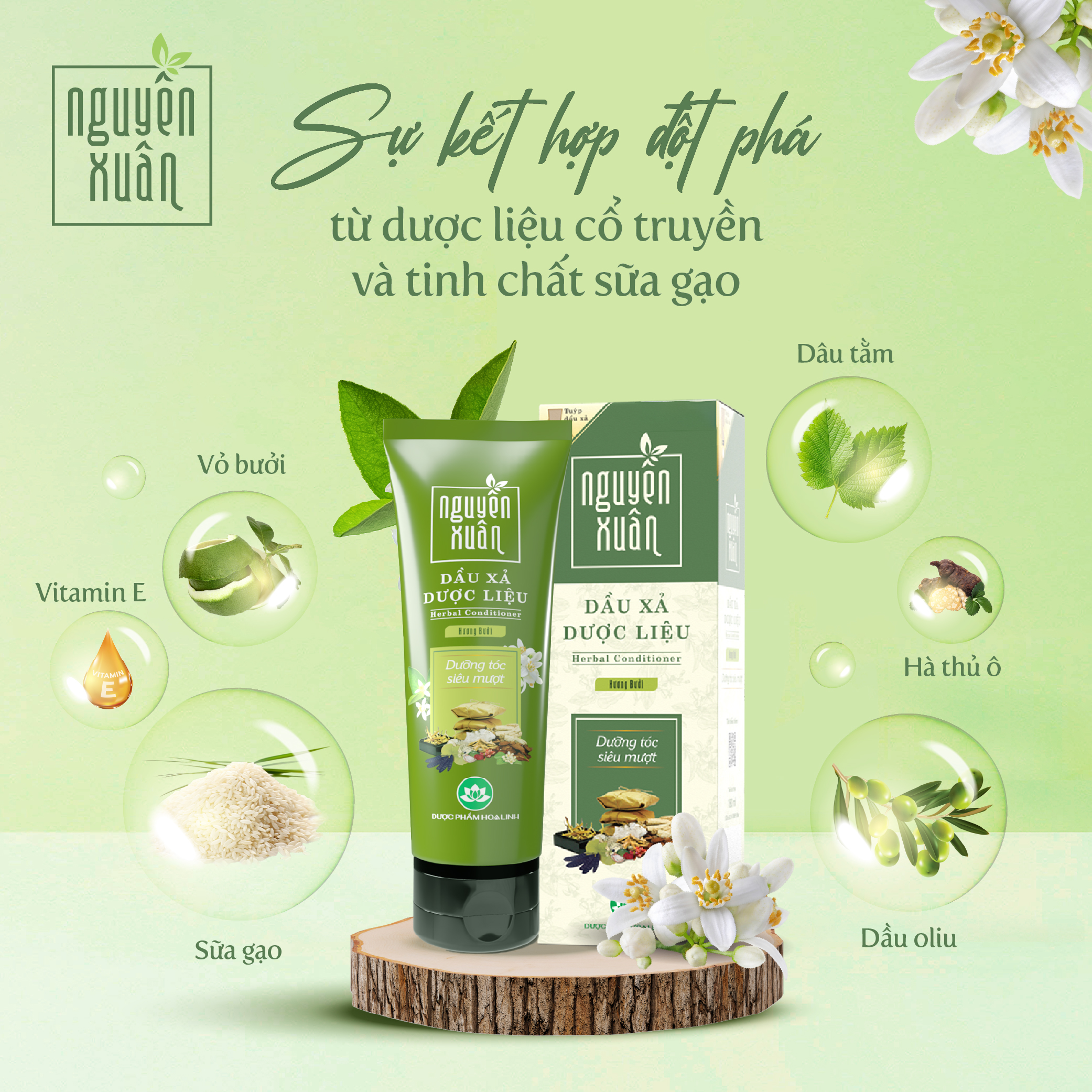 Thành phần dầu xả Nguyên Xuân hương bưởi