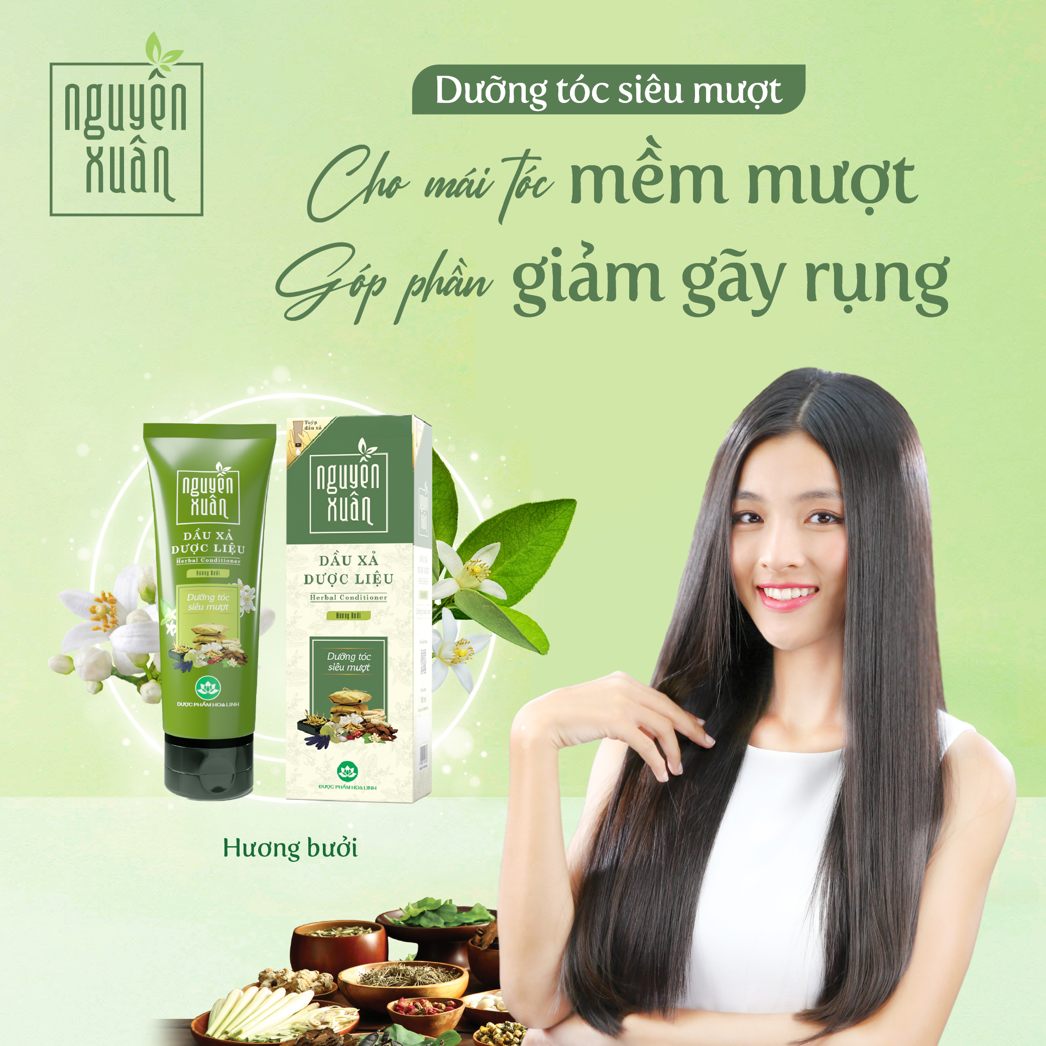 Công dụng dầu xả Nguyên Xuân hương bưởi