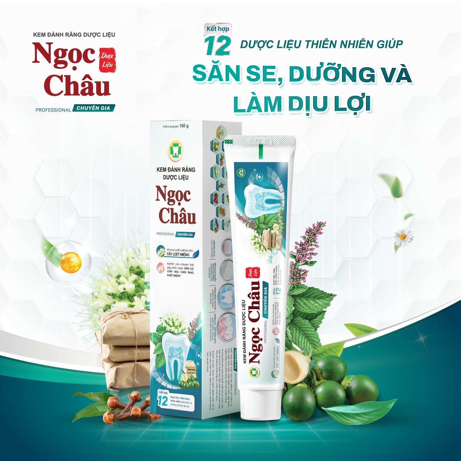 Công dụng kem đánh răng Ngọc Châu chuyên gia