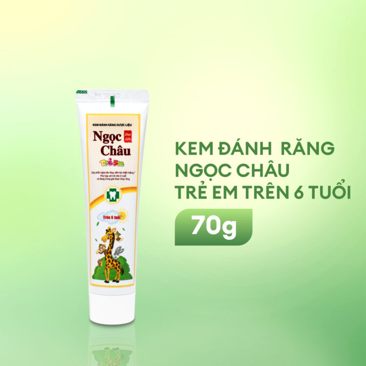 Kem đánh răng Ngọc Châu trẻ em trên 6 tuổi