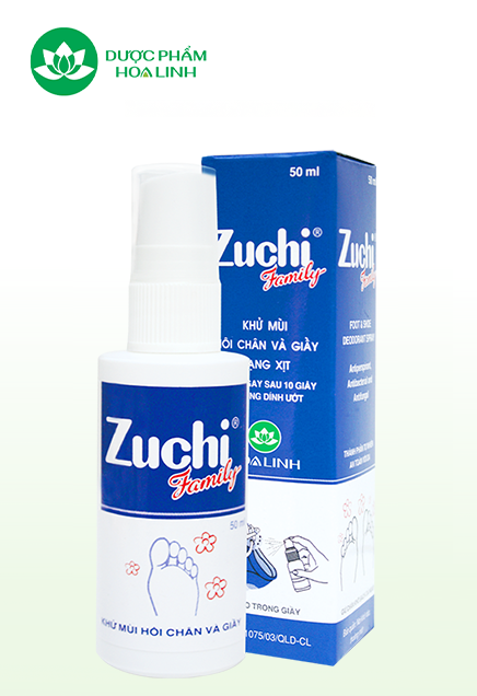 Xịt khử mùi hôi chân và giày (hương quế) Zuchi Family