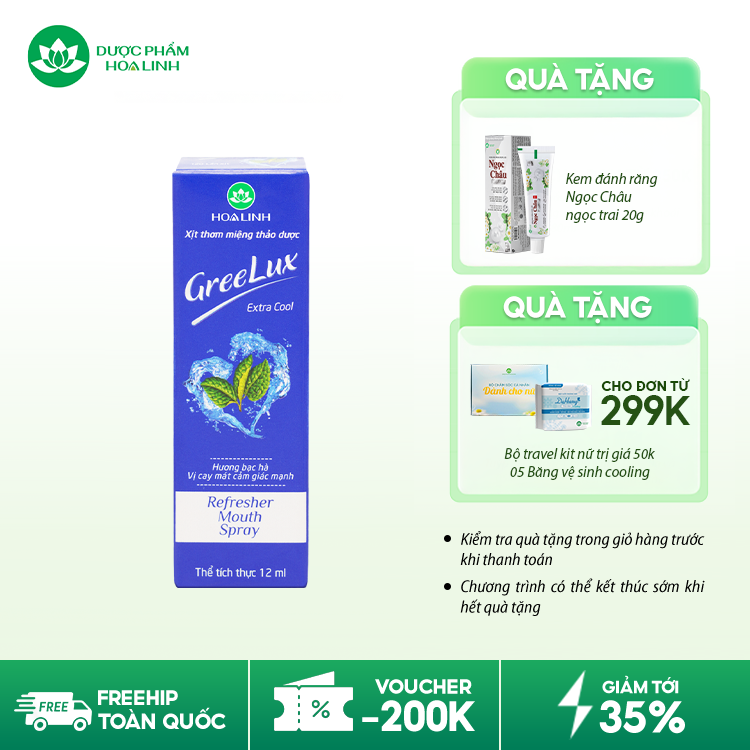 Xịt Thơm Miệng Greelux