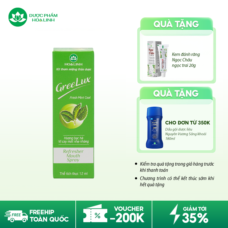 Xịt Thơm Miệng Greelux
